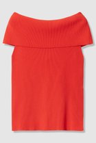 【アナイ/ANAYI】のオフショルダーリブ プルオーバー レッド|ID: prp329100004935570 ipo3291000000037038075