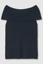 【アナイ/ANAYI】のオフショルダーリブ プルオーバー ネイビー|ID: prp329100004935570 ipo3291000000037038076