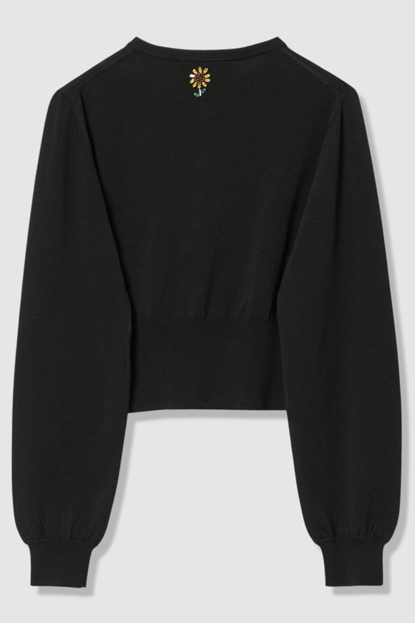 【アルアバイル/allureville】の〈WEB 一部店舗限定〉【LOULOU WILLOUGHBY】サンフラワービジューカーディガン 人気、トレンドファッション・服の通販 founy(ファニー) 　ファッション　Fashion　レディースファッション　Fashion for Women　トップス・カットソー　Cut & Sew Tops　ニット　Knit Tops & Sweaters　カーディガン・羽織り　Layered Style Cardigans　カーディガン　Cardigan, Knitwear　ツイスト　Tweed, Tweed Fabric　ビジュー　Bijou, Jewel-like Accent　モチーフ　Motif, Design Theme　夏　Summer　新作・新入荷　New Arrivals / New In　other-2|ID: prp329100004935572 ipo3291000000037038098