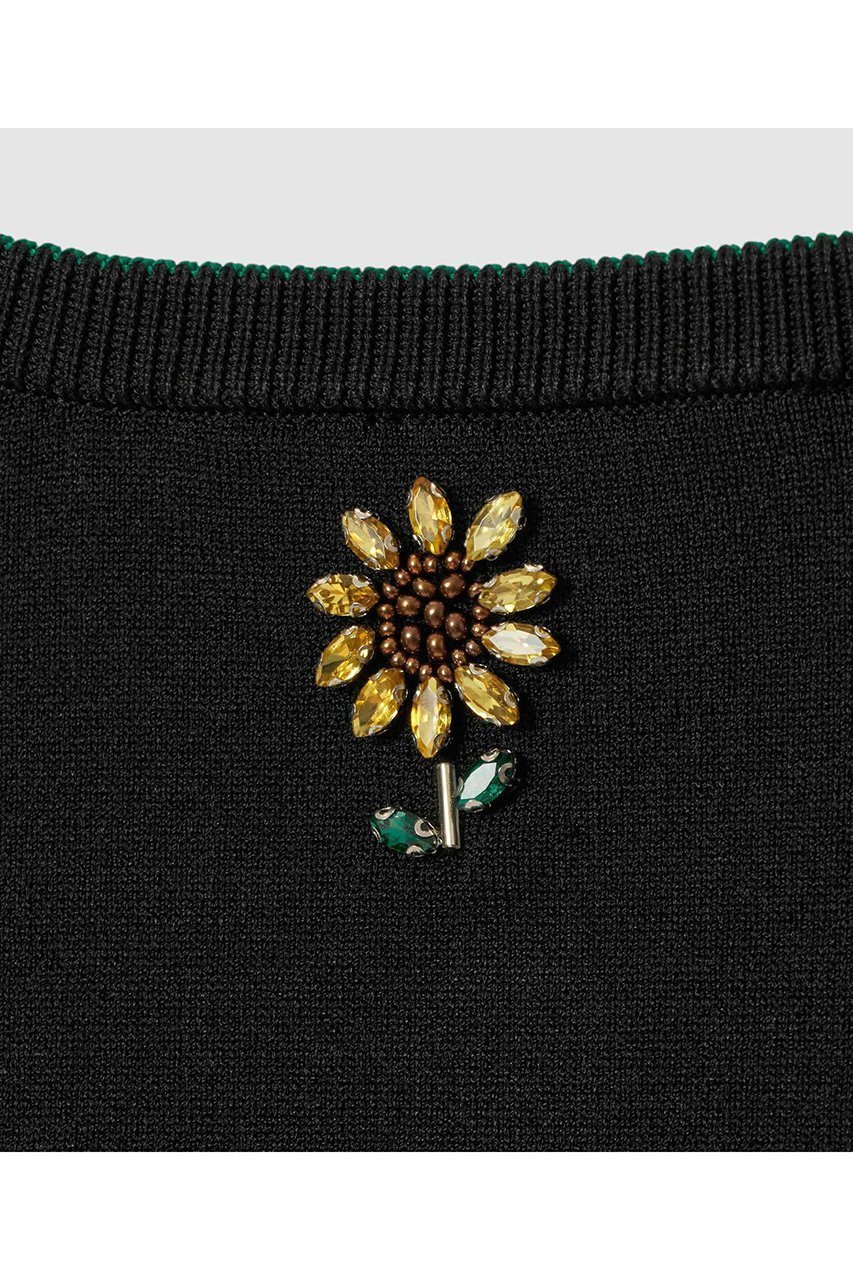 【アルアバイル/allureville】の〈WEB 一部店舗限定〉【LOULOU WILLOUGHBY】サンフラワービジューカーディガン 人気、トレンドファッション・服の通販 founy(ファニー) 　ファッション　Fashion　レディースファッション　Fashion for Women　トップス・カットソー　Cut & Sew Tops　ニット　Knit Tops & Sweaters　カーディガン・羽織り　Layered Style Cardigans　カーディガン　Cardigan, Knitwear　ツイスト　Tweed, Tweed Fabric　ビジュー　Bijou, Jewel-like Accent　モチーフ　Motif, Design Theme　夏　Summer　新作・新入荷　New Arrivals / New In　other-6|ID: prp329100004935572 ipo3291000000037038102