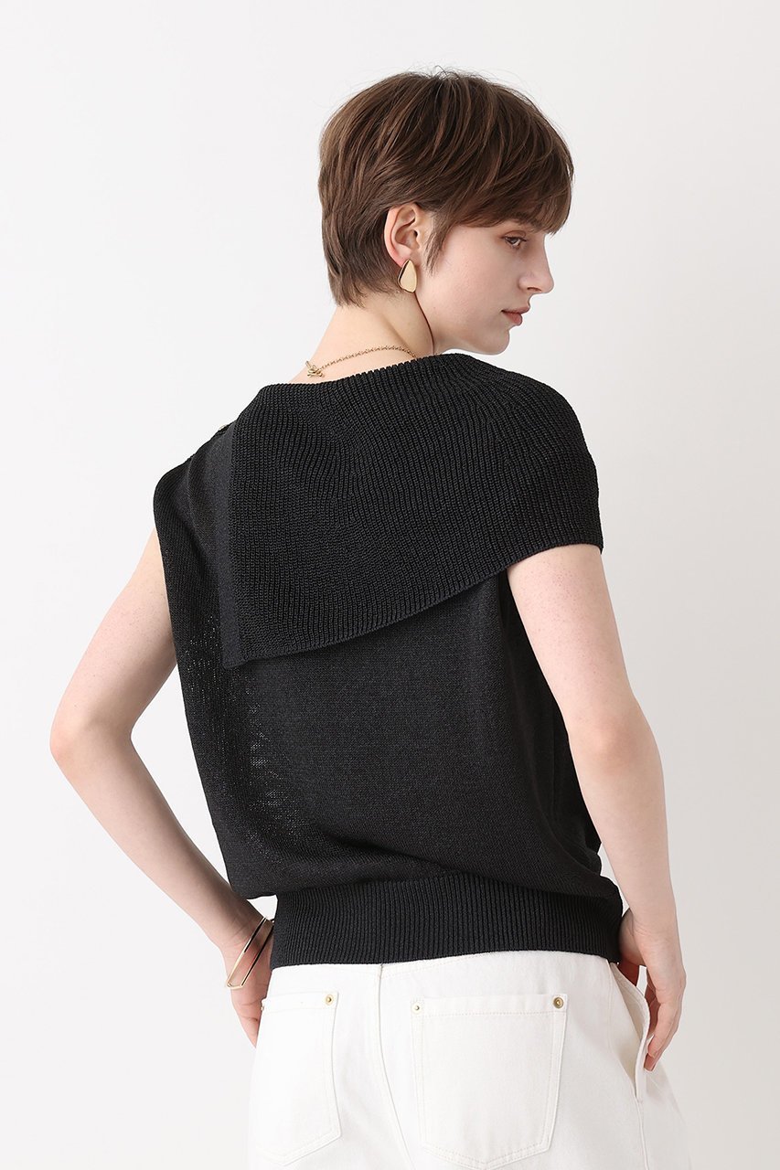 【アルアバイル/allureville】のケープカラープルオーバー 人気、トレンドファッション・服の通販 founy(ファニー) 　ファッション　Fashion　レディースファッション　Fashion for Women　トップス・カットソー　Cut & Sew Tops　ニット　Knit Tops & Sweaters　カジュアルプルオーバー・ニットトップス　Pullovers & Knit Tops / Casual Pullovers　とろみ　Fluid, Flowy Fabric　ギャザー　Gathered, Ruffled　デニム　Denim, Jeans Material　ボトム　Bottoms, Lower Wear　定番　Standard, Basic Item　新作・新入荷　New Arrivals / New In　other-5|ID: prp329100004935574 ipo3291000000037038117