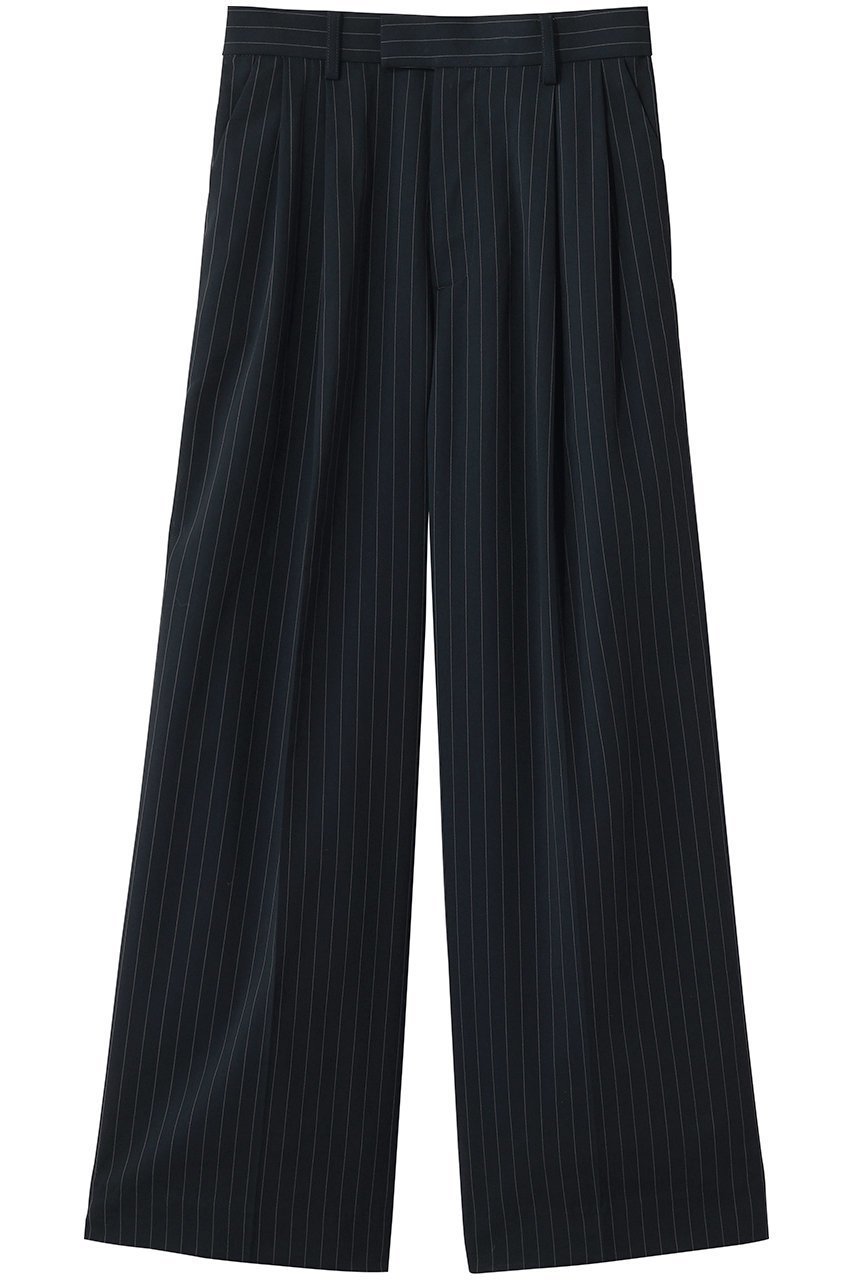 【ミディウミソリッド/MIDIUMISOLID】のsheer wide slacks スラックス 人気、トレンドファッション・服の通販 founy(ファニー) 　ファッション　Fashion　レディースファッション　Fashion for Women　パンツ　Pants & Trousers　シアー　Sheer, See-Through　ストライプ　Stripe, Striped Pattern　スラックス　Slacks, Dress Pants　センター　Center, Center Line　夏　Summer　新作・新入荷　New Arrivals / New In　無地　Plain, Solid Color　 other-1|ID: prp329100004935575 ipo3291000000037038119