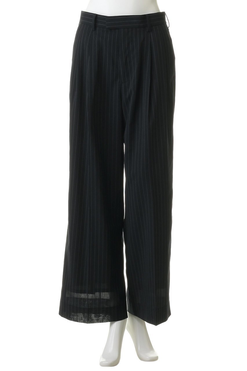 【ミディウミソリッド/MIDIUMISOLID】のsheer wide slacks スラックス 人気、トレンドファッション・服の通販 founy(ファニー) 　ファッション　Fashion　レディースファッション　Fashion for Women　パンツ　Pants & Trousers　シアー　Sheer, See-Through　ストライプ　Stripe, Striped Pattern　スラックス　Slacks, Dress Pants　センター　Center, Center Line　夏　Summer　新作・新入荷　New Arrivals / New In　無地　Plain, Solid Color　other-2|ID: prp329100004935575 ipo3291000000037038123