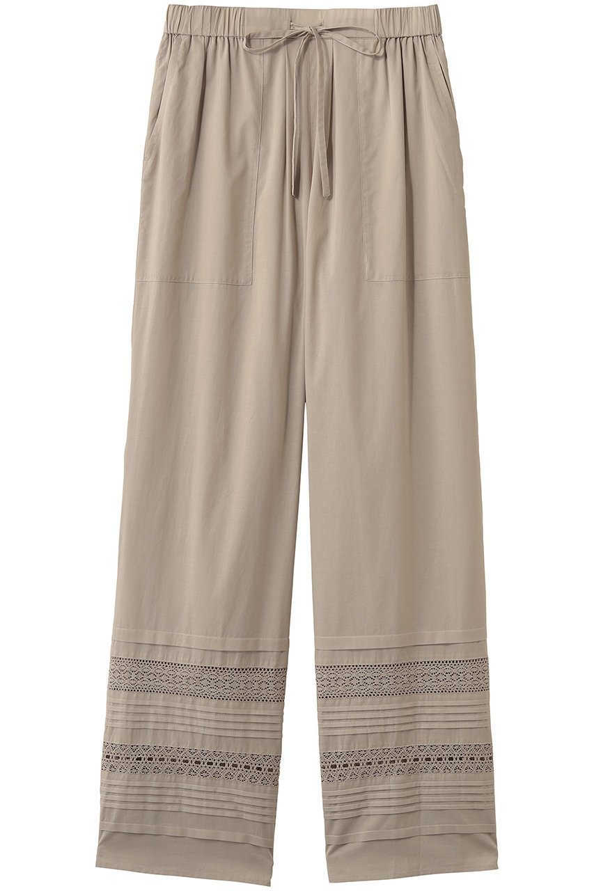 【スリー ドッツ/three dots】のジェローム レースパンツ インテリア・キッズ・メンズ・レディースファッション・服の通販 founy(ファニー) 　ファッション　Fashion　レディースファッション　Fashion for Women　パンツ　Pants & Trousers　ストレート　Straight, Straight Cut　リゾート　Resort, Vacation Style　レース　Lace, Lace Fabric　新作・新入荷　New Arrivals / New In　ベージュ|ID: prp329100004935579 ipo3291000000037038151