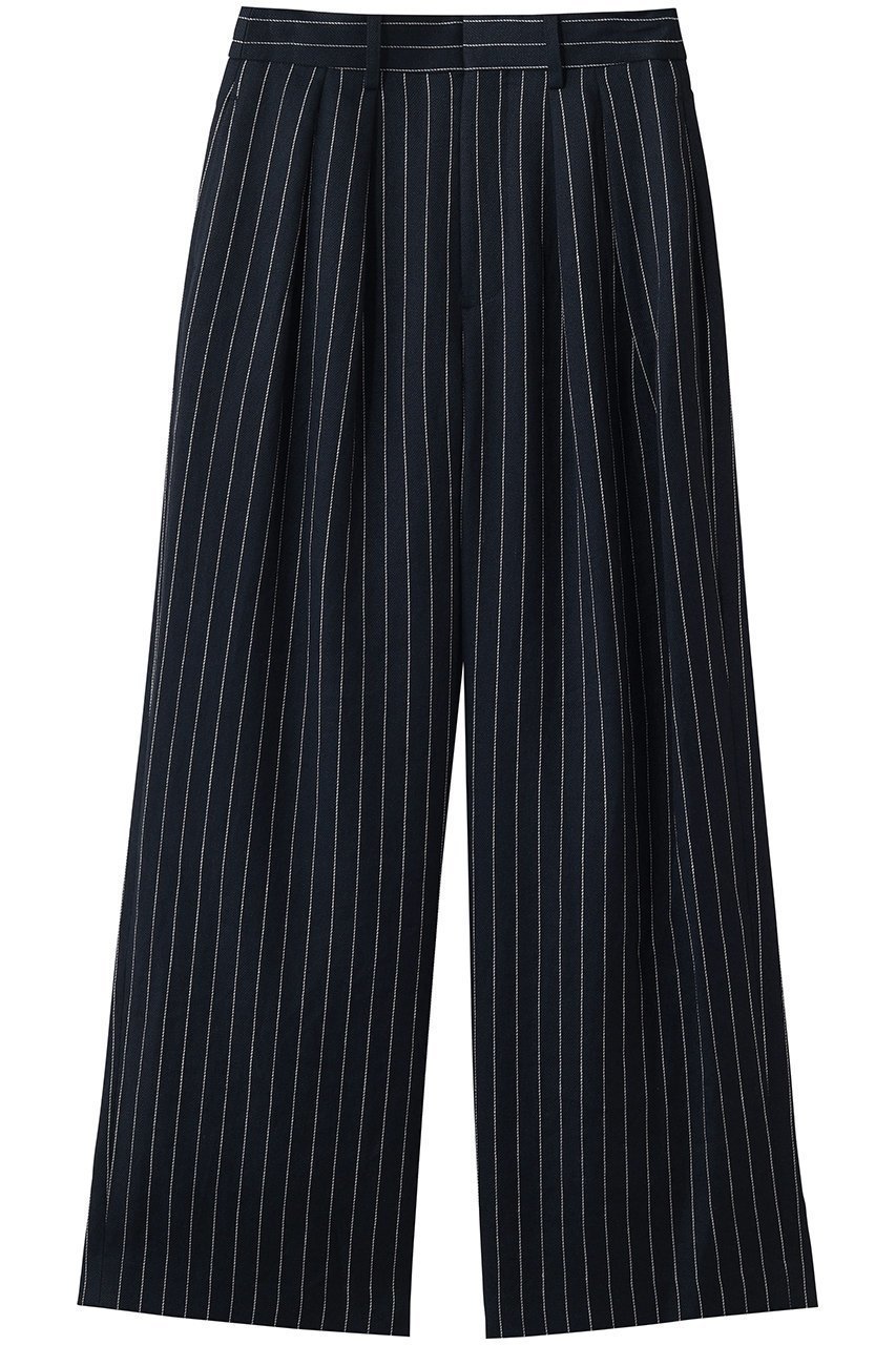 【アルアバイル/allureville】のRIOPELリネンストライプパンツ インテリア・キッズ・メンズ・レディースファッション・服の通販 founy(ファニー) 　ファッション　Fashion　レディースファッション　Fashion for Women　パンツ　Pants & Trousers　ストライプ　Stripe, Striped Pattern　ワイド　Wide, Wide Fit　新作・新入荷　New Arrivals / New In　ネイビー|ID: prp329100004935588 ipo3291000000037038216