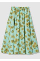 【アルアバイル/allureville】の【LOULOU WILLOUGHBY】サンフラワープリントギャザースカート 人気、トレンドファッション・服の通販 founy(ファニー) ファッション Fashion レディースファッション Fashion for Women スカート Skirts ギャザー Gathered, Ruffled シンプル Simple, Minimal タフタ Taffeta, Structured Fabric フレア Flare, Flared プリント Print, Printed Pattern 夏 Summer 新作・新入荷 New Arrivals / New In |ID:prp329100004935589