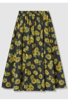 【アルアバイル/allureville】の【LOULOU WILLOUGHBY】サンフラワープリントギャザースカート ブラック系|ID: prp329100004935589 ipo3291000000037038223