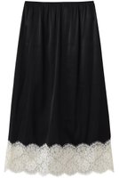 【アンビラン/unbilanc】のストークランジェリースカート 人気、トレンドファッション・服の通販 founy(ファニー) ファッション Fashion レディースファッション Fashion for Women スカート Skirts ロングスカート Long Skirts / Maxi & Midi Skirts サテン Satin, Glossy Fabric シルク Silk, 100% Silk ストレッチ Stretch, Stretchy Fabric スリット Slit, Slit Detail タイトスカート Pencil Skirt, Tight Skirt デニム Denim, Jeans Material ロング Long, Long-Length エレガント 上品 Elegant 新作・新入荷 New Arrivals / New In |ID:prp329100004935590