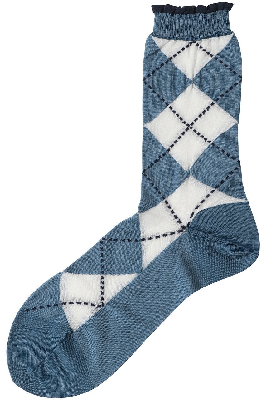 【アンティパスト/ANTIPAST】のシースルーアーガイルソックス インテリア・キッズ・メンズ・レディースファッション・服の通販 founy(ファニー) 　ファッション　Fashion　レディースファッション　Fashion for Women　ソックス&靴下　Socks & Hosiery　レッグウェア・ストッキング　Legwear & Hosiery　サンダル　Sandals, Summer Shoes　シアー　Sheer, See-Through　シューズ　Shoes, Footwear　ソックス　Socks, Hosiery　フェミニン　Feminine, Girly　モダン　Modern, Contemporary　モチーフ　Motif, Design Theme　再入荷　Restock / Back in Stock　春　Spring　ブルー|ID: prp329100004936498 ipo3291000000037043079