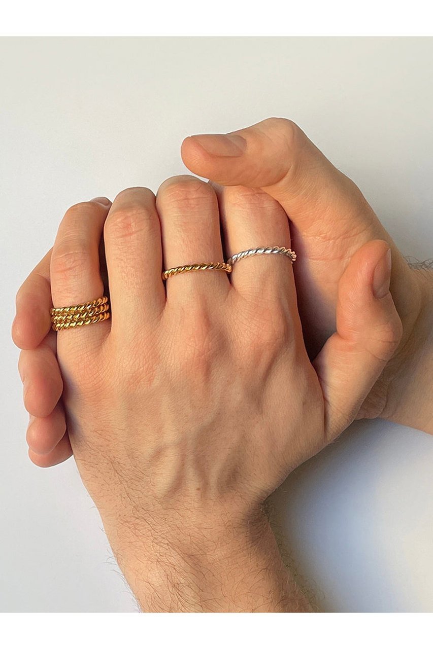 【アッシュ ペー フランス/H.P.FRANCE】の【ALT】3.0 twisted vermeil リング 人気、トレンドファッション・服の通販 founy(ファニー) 　ファッション　Fashion　レディースファッション　Fashion for Women　アクセサリー　Fashion Accessories　ジュエリー　Jewelry, Accessories　ストリング　String, Drawstring　チェーン　Chain, Chain Strap　ツイスト　Tweed, Tweed Fabric　ネックレス　Necklace, Pendant Necklace　フランス　France, French　other-2|ID: prp329100004936596 ipo3291000000037043690