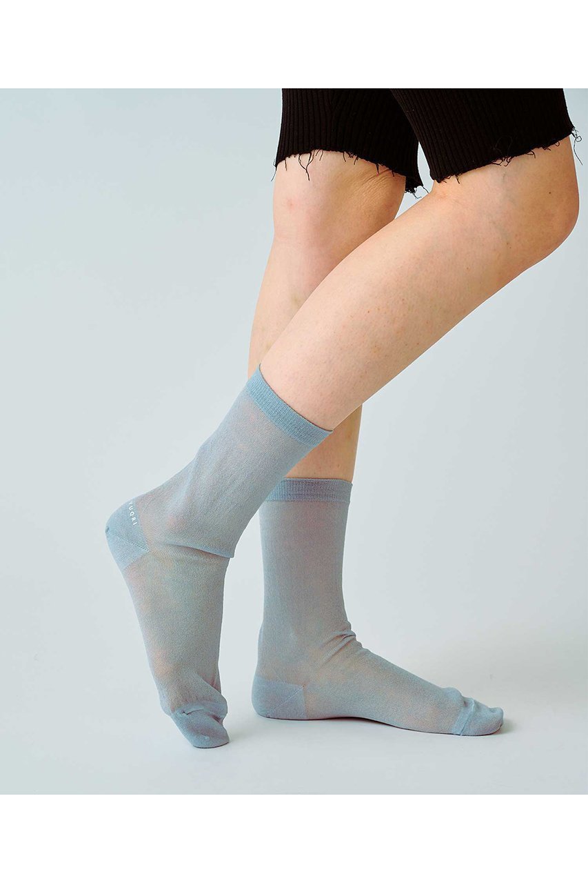 【ユクリ/YUQRI】のChiffon ソックス 人気、トレンドファッション・服の通販 founy(ファニー) 　ファッション　Fashion　レディースファッション　Fashion for Women　ソックス&靴下　Socks & Hosiery　レッグウェア・ストッキング　Legwear & Hosiery　サンダル　Sandals, Summer Shoes　シューズ　Shoes, Footwear　ソックス　Socks, Hosiery　フラット　Flat, Flat Shoes　再入荷　Restock / Back in Stock　エレガント 上品　Elegant　other-4|ID: prp329100004936599 ipo3291000000037043715