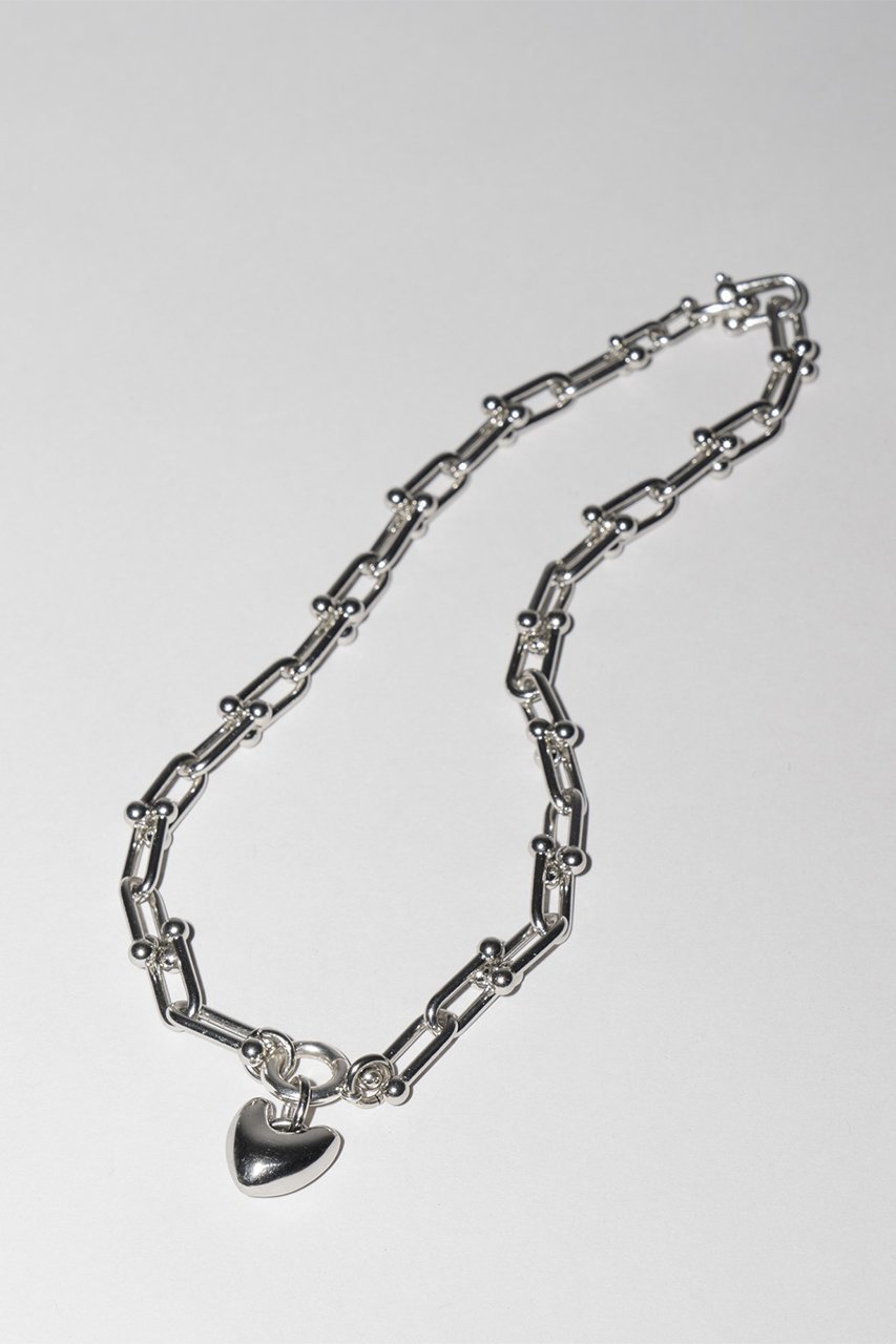 【メゾンスペシャル/MAISON SPECIAL】のハートチャームネックレス(ucalyptコラボ) インテリア・キッズ・メンズ・レディースファッション・服の通販 founy(ファニー) 　ファッション　Fashion　レディースファッション　Fashion for Women　ジュエリー　Jewelry　ネックレス　Necklaces & Pendants　グラフィック　Graphic, Graphic Design　コラボ　Collaboration, Collab　ジュエリー　Jewelry, Accessories　チェーン　Chain, Chain Strap　チャーム　Charm, Pendant　ネックレス　Necklace, Pendant Necklace　ブレスレット　Bracelet, Wristband　再入荷　Restock / Back in Stock　日本製　Made In Japan　SLV(シルバー)|ID: prp329100004936611 ipo3291000000037043796