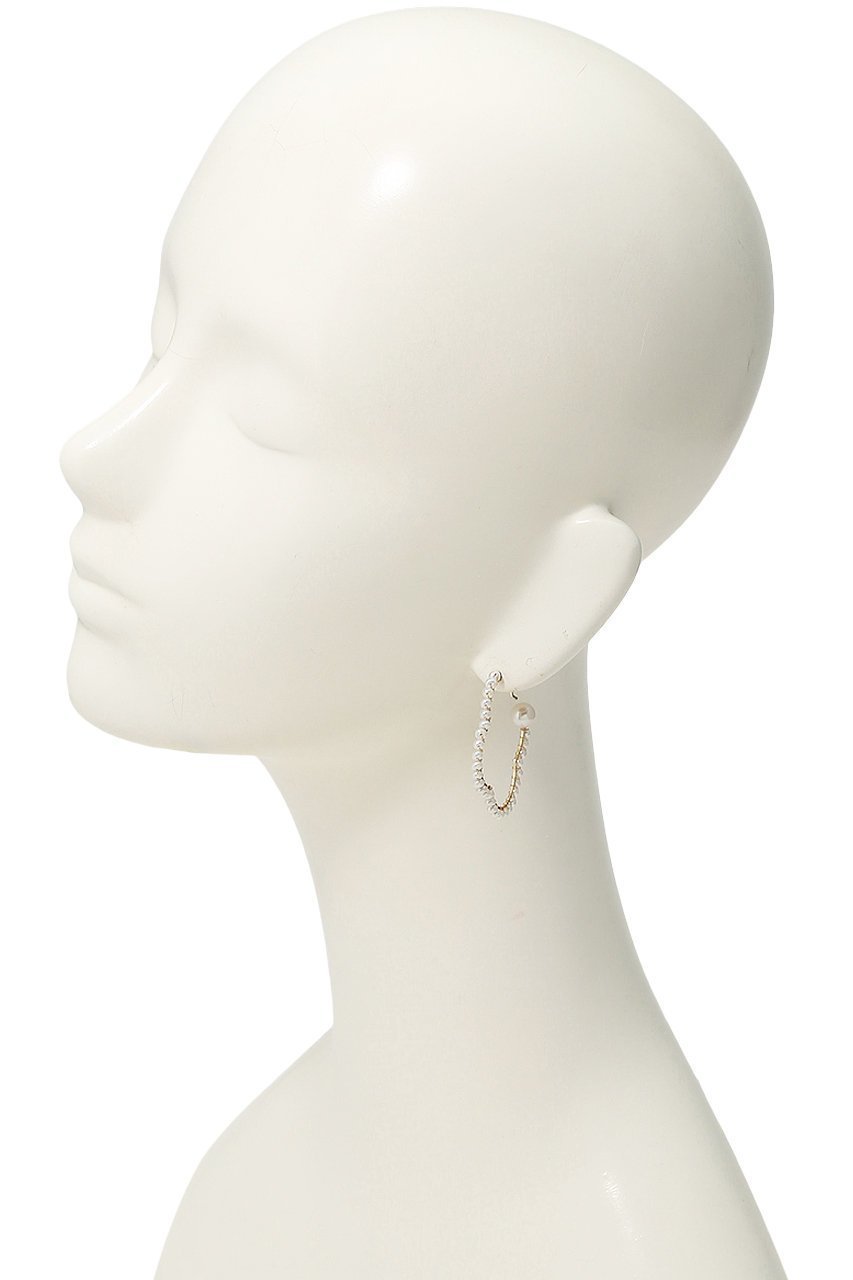 【ナチュラリジュエリ/NATURALI JEWELRY】の【ELLE SHOP限定】オーバルフラワー巻フープ パールピアス 人気、トレンドファッション・服の通販 founy(ファニー) 　ファッション　Fashion　レディースファッション　Fashion for Women　ジュエリー　Jewelry　ファッションリング　Fashion Rings　イヤリング・フープ・ドロップタイプ　Hoop, Drop & Clip Earrings　イヤリング　Earrings　オケージョン　Occasion Wear　オーバル　Oval Design　パール　Pearl, Pearl Accent　フラワー　Flower, Floral　フープ　Hoop, Hoop Earrings　エレガント 上品　Elegant　other-2|ID: prp329100004936616 ipo3291000000037043831