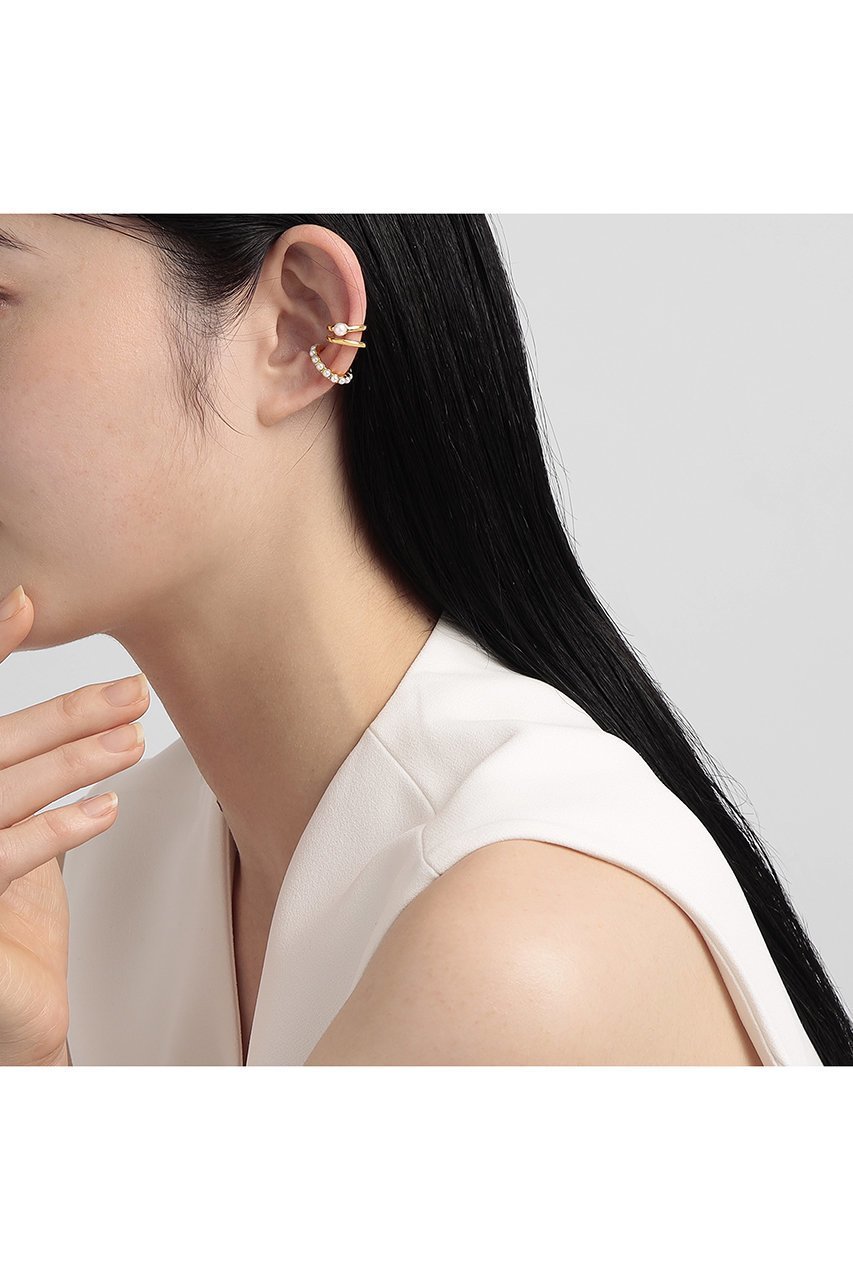 【プラス ヴァンドーム/Plus Vendome】のPEARL イヤーカフ セット 人気、トレンドファッション・服の通販 founy(ファニー) 　ファッション　Fashion　レディースファッション　Fashion for Women　ジュエリー　Jewelry　ファッションリング　Fashion Rings　イヤリング・フープ・ドロップタイプ　Hoop, Drop & Clip Earrings　アシンメトリー　Asymmetrical Style　イエロー　Yellow　イヤリング　Earrings　イヤーカフ　Ear Cuffs　コレクション　Collection, Seasonal Line　コーティング　Coating, Coated Finish　スタイリッシュ　Stylish, Fashionable　パール　Pearl, Pearl Accent　エレガント 上品　Elegant　other-2|ID: prp329100004936621 ipo3291000000037043866