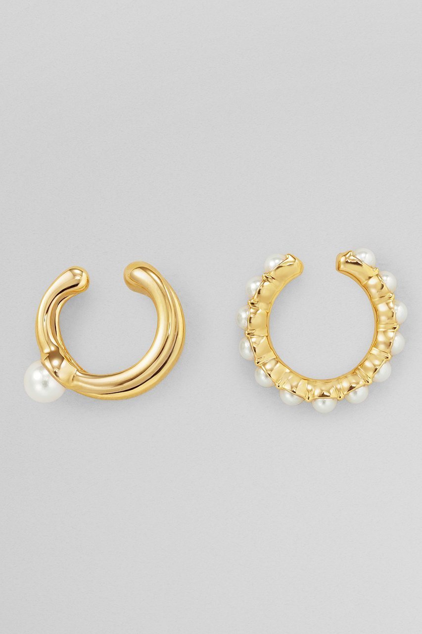 【プラス ヴァンドーム/Plus Vendome】のPEARL イヤーカフ セット 人気、トレンドファッション・服の通販 founy(ファニー) 　ファッション　Fashion　レディースファッション　Fashion for Women　ジュエリー　Jewelry　ファッションリング　Fashion Rings　イヤリング・フープ・ドロップタイプ　Hoop, Drop & Clip Earrings　アシンメトリー　Asymmetrical Style　イエロー　Yellow　イヤリング　Earrings　イヤーカフ　Ear Cuffs　コレクション　Collection, Seasonal Line　コーティング　Coating, Coated Finish　スタイリッシュ　Stylish, Fashionable　パール　Pearl, Pearl Accent　エレガント 上品　Elegant　other-3|ID: prp329100004936621 ipo3291000000037043868
