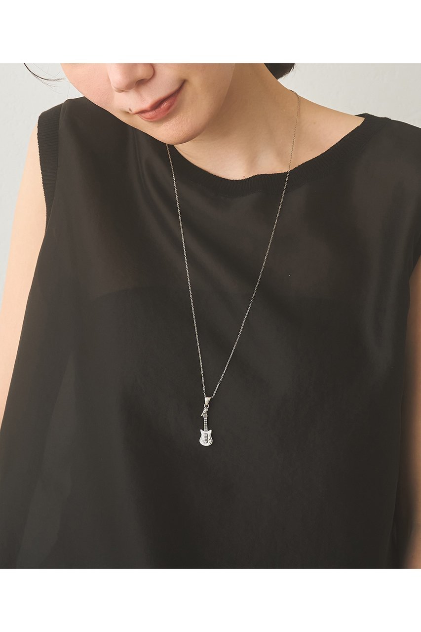 【ウィムガゼット/Whim Gazette】の【Hoaw.】ギターネックレス 925SV 人気、トレンドファッション・服の通販 founy(ファニー) 　ファッション　Fashion　レディースファッション　Fashion for Women　ジュエリー　Jewelry　ネックレス　Necklaces & Pendants　シルバー　Silver, Metallic Silver　シンプル　Simple, Minimal　チェーン　Chain, Chain Strap　チョーカー　Tulle, Mesh Fabric　ネックレス　Necklace, Pendant Necklace　モチーフ　Motif, Design Theme　ロング　Long, Long-Length　ヴィンテージ　Vintage Style　エレガント 上品　Elegant　other-2|ID: prp329100004936656 ipo3291000000037044044