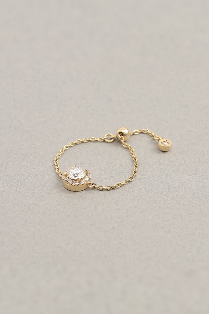 【プラス ヴァンドーム/Plus Vendome】のLAB K10 モアッサナイト リング 人気、トレンドファッション・服の通販 founy(ファニー) 　ファッション　Fashion　レディースファッション　Fashion for Women　イエロー　Yellow　クラシカル　Classical, Vintage-Inspired　ストーン　Stone, Gem-Like　センター　Center, Center Line　ダイヤモンド　Diamond, Brilliant Cut　チェーン　Chain, Chain Strap　フランス　France, French　other-4|ID: prp329100004936679 ipo3291000000037044193