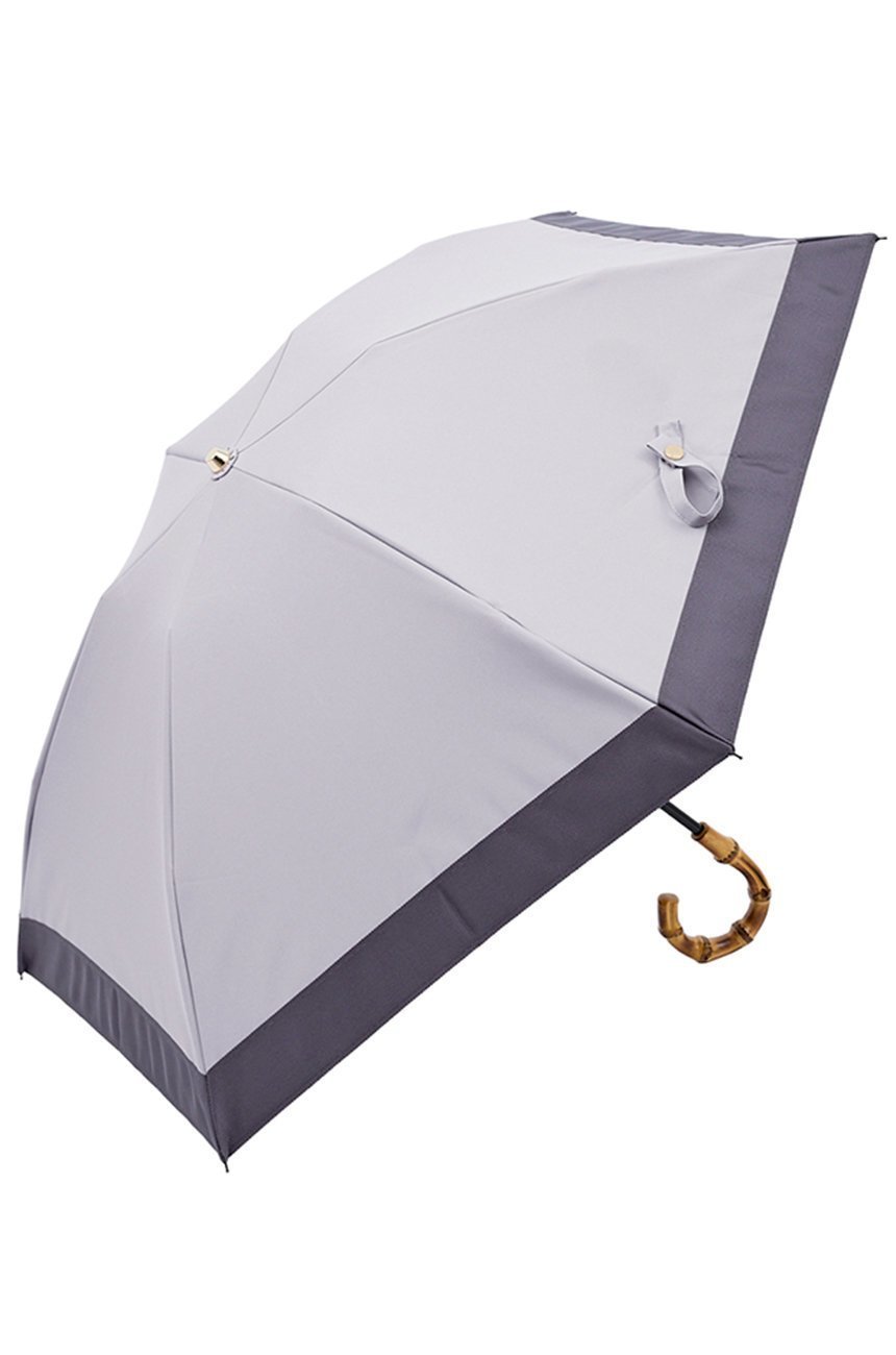 【その他のブランド/Other】の3段コンパクト 折りたたみ日傘/バイカラー(50cm) インテリア・キッズ・メンズ・レディースファッション・服の通販 founy(ファニー) 　ファッション　Fashion　レディースファッション　Fashion for Women　レイングッズ・傘・晴雨兼用傘　Umbrellas & Rain Gear　コンパクト　Compact, Small Size　傘　Umbrella, Parasol　軽量　Lightweight, Ultra Light　チェック　Check, Plaid, Tartan　時計　Watch, Wristwatch　ハンカチ　Handkerchief, Hanky　フリル　Frill, Ruffle　日傘　Parasol, UV Umbrella　再入荷　Restock / Back in Stock　おすすめ　Recommended / Our Picks　エレガント 上品　Elegant　モーブグレー・Dグレー(MGY/DGY)|ID: prp329100004936698 ipo3291000000037044325