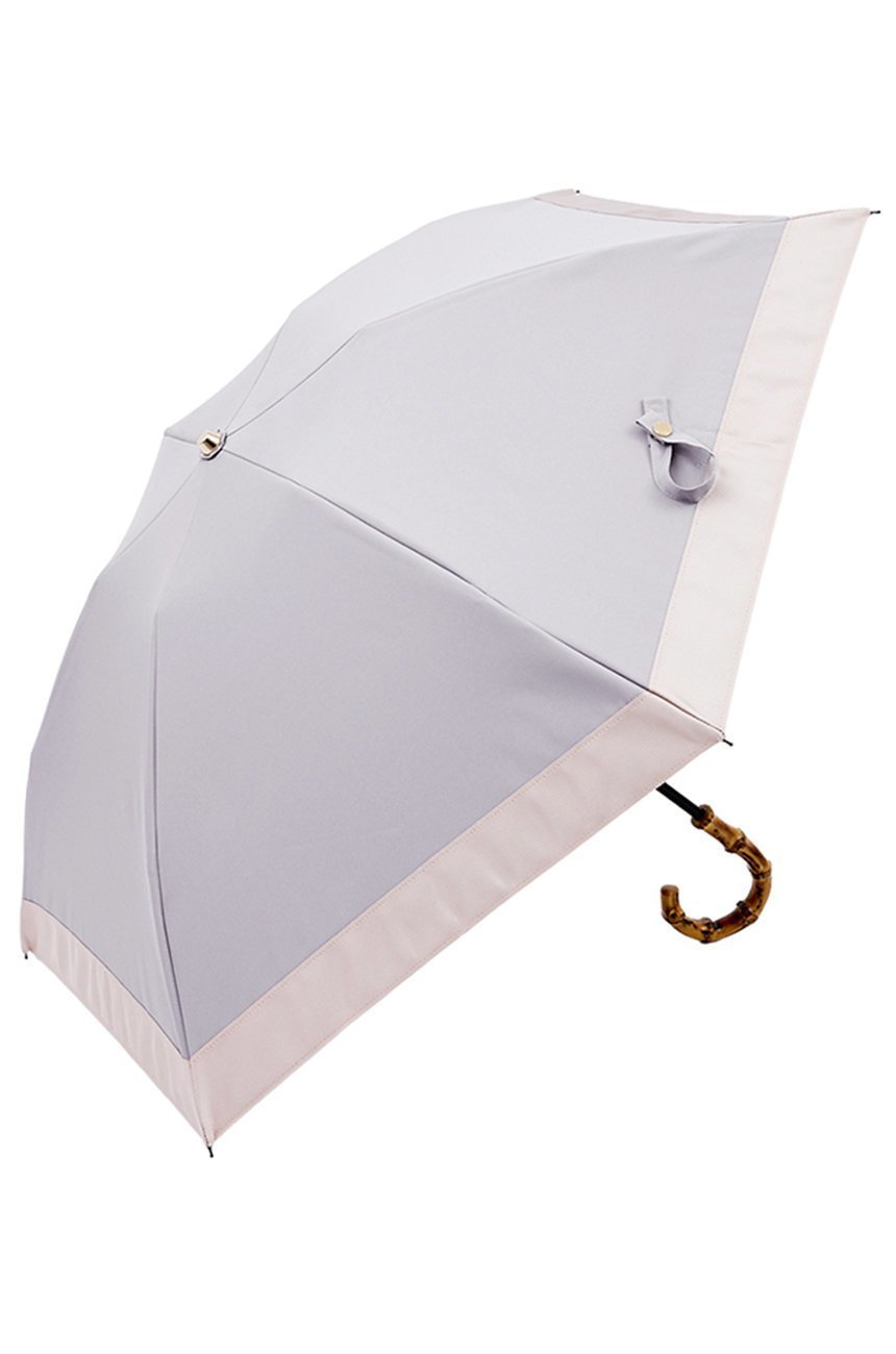 【その他のブランド/Other】の3段コンパクト 折りたたみ日傘/バイカラー(50cm) インテリア・キッズ・メンズ・レディースファッション・服の通販 founy(ファニー) 　ファッション　Fashion　レディースファッション　Fashion for Women　レイングッズ・傘・晴雨兼用傘　Umbrellas & Rain Gear　コンパクト　Compact, Small Size　傘　Umbrella, Parasol　軽量　Lightweight, Ultra Light　チェック　Check, Plaid, Tartan　時計　Watch, Wristwatch　ハンカチ　Handkerchief, Hanky　フリル　Frill, Ruffle　日傘　Parasol, UV Umbrella　再入荷　Restock / Back in Stock　おすすめ　Recommended / Our Picks　エレガント 上品　Elegant　モーブグレー・Pグレー(MGY/PGY)|ID: prp329100004936698 ipo3291000000037044327