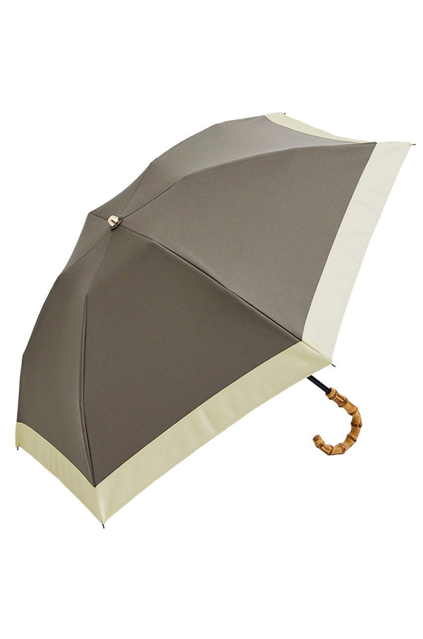 【その他のブランド/Other】の3段コンパクト 折りたたみ日傘/バイカラー(50cm) インテリア・キッズ・メンズ・レディースファッション・服の通販 founy(ファニー) 　ファッション　Fashion　レディースファッション　Fashion for Women　レイングッズ・傘・晴雨兼用傘　Umbrellas & Rain Gear　コンパクト　Compact, Small Size　傘　Umbrella, Parasol　軽量　Lightweight, Ultra Light　チェック　Check, Plaid, Tartan　時計　Watch, Wristwatch　ハンカチ　Handkerchief, Hanky　フリル　Frill, Ruffle　日傘　Parasol, UV Umbrella　再入荷　Restock / Back in Stock　おすすめ　Recommended / Our Picks　エレガント 上品　Elegant　ダークグレー・アイボリー(DGY/IV)|ID: prp329100004936698 ipo3291000000037044329