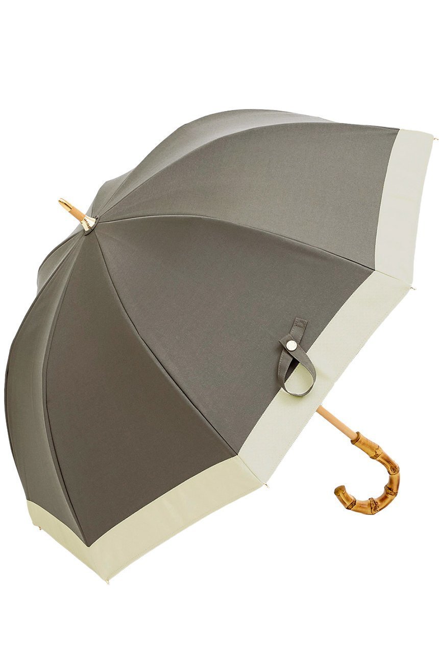 【その他のブランド/Other】の長傘 S/バイカラー(50cm) インテリア・キッズ・メンズ・レディースファッション・服の通販 founy(ファニー) 　ファッション　Fashion　レディースファッション　Fashion for Women　レイングッズ・傘・晴雨兼用傘　Umbrellas & Rain Gear　コンパクト　Compact, Small Size　傘　Umbrella, Parasol　チェック　Check, Plaid, Tartan　定番　Standard, Basic Item　時計　Watch, Wristwatch　人気　Popular, Best Seller　ハンカチ　Handkerchief, Hanky　フリル　Frill, Ruffle　日傘　Parasol, UV Umbrella　おすすめ　Recommended / Our Picks　エレガント 上品　Elegant　Dグレー・アイボリー(DGY/IV)|ID: prp329100004936709 ipo3291000000037044399