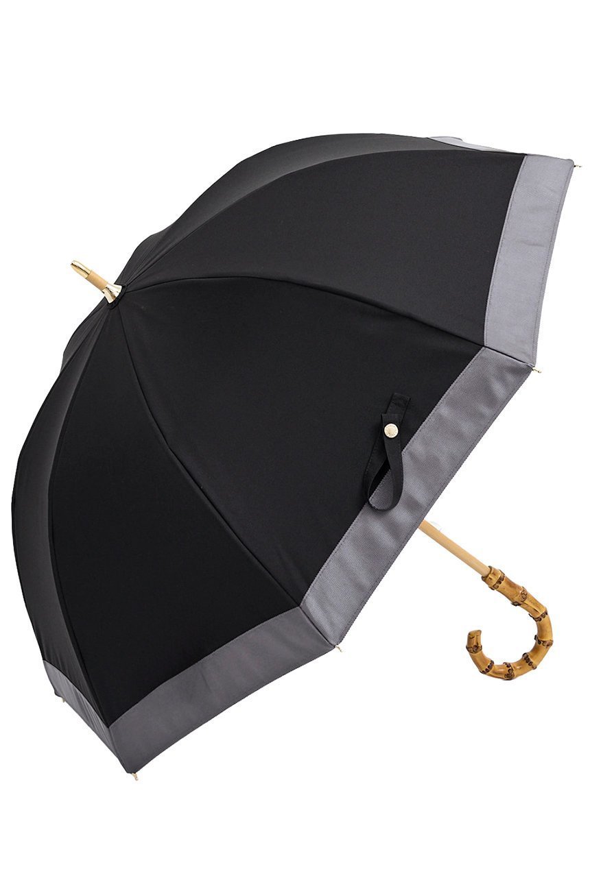 【その他のブランド/Other】の長傘 S/バイカラー(50cm) インテリア・キッズ・メンズ・レディースファッション・服の通販 founy(ファニー) 　ファッション　Fashion　レディースファッション　Fashion for Women　レイングッズ・傘・晴雨兼用傘　Umbrellas & Rain Gear　コンパクト　Compact, Small Size　傘　Umbrella, Parasol　チェック　Check, Plaid, Tartan　定番　Standard, Basic Item　時計　Watch, Wristwatch　人気　Popular, Best Seller　ハンカチ　Handkerchief, Hanky　フリル　Frill, Ruffle　日傘　Parasol, UV Umbrella　おすすめ　Recommended / Our Picks　エレガント 上品　Elegant　ブラック・チャコール(BK/CHA)|ID: prp329100004936709 ipo3291000000037044402