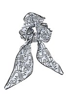 【スウォッシュロンドン/SWASH LONDON】のスカーフ付きシュシュ ホワイト|ID: prp329100004936716 ipo3291000000037044464