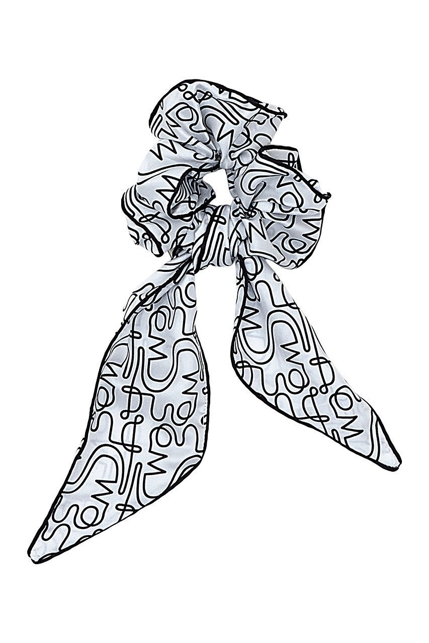 【スウォッシュロンドン/SWASH LONDON】のスカーフ付きシュシュ インテリア・キッズ・メンズ・レディースファッション・服の通販 founy(ファニー) 　ファッション　Fashion　レディースファッション　Fashion for Women　シュシュ&ヘアアクセ/ヘアアレンジ　Scrunchies & Hair Accessories　なめらか　Smooth, Silky Texture　アクセサリー　Fashion Accessories　エレガント 上品　Elegant　シルク　Silk, 100% Silk　スカーフ　Scarf, Neckwear　ホワイト|ID: prp329100004936716 ipo3291000000037044464