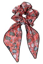 【スウォッシュロンドン/SWASH LONDON】のスカーフ付きシュシュ レッド|ID: prp329100004936716 ipo3291000000037044471