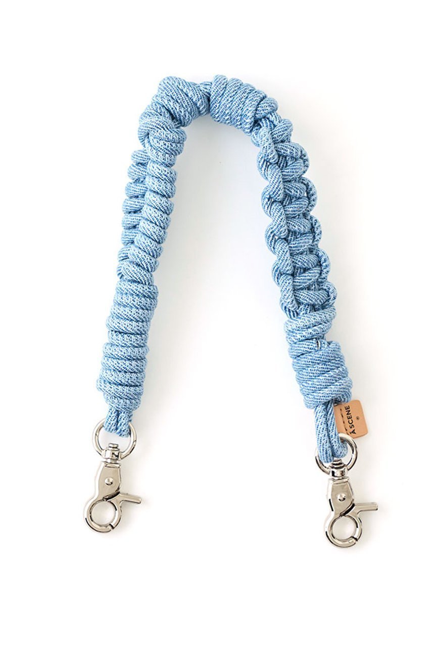 【エーシーン/A SCENE】のDesign paracord strap -denim- インテリア・キッズ・メンズ・レディースファッション・服の通販 founy(ファニー) 　ファッション　Fashion　レディースファッション　Fashion for Women　キーホルダー　Keychain, Key Holder　ショート　Short, Short Length　スマホケース　Smartphone Case　デニム　Denim, Jeans Material　ポーチ　Pouch, Small Case　ラップ　Wrap, Wrap Design　人気　Popular, Best Seller　light blue|ID: prp329100004936720 ipo3291000000037044490