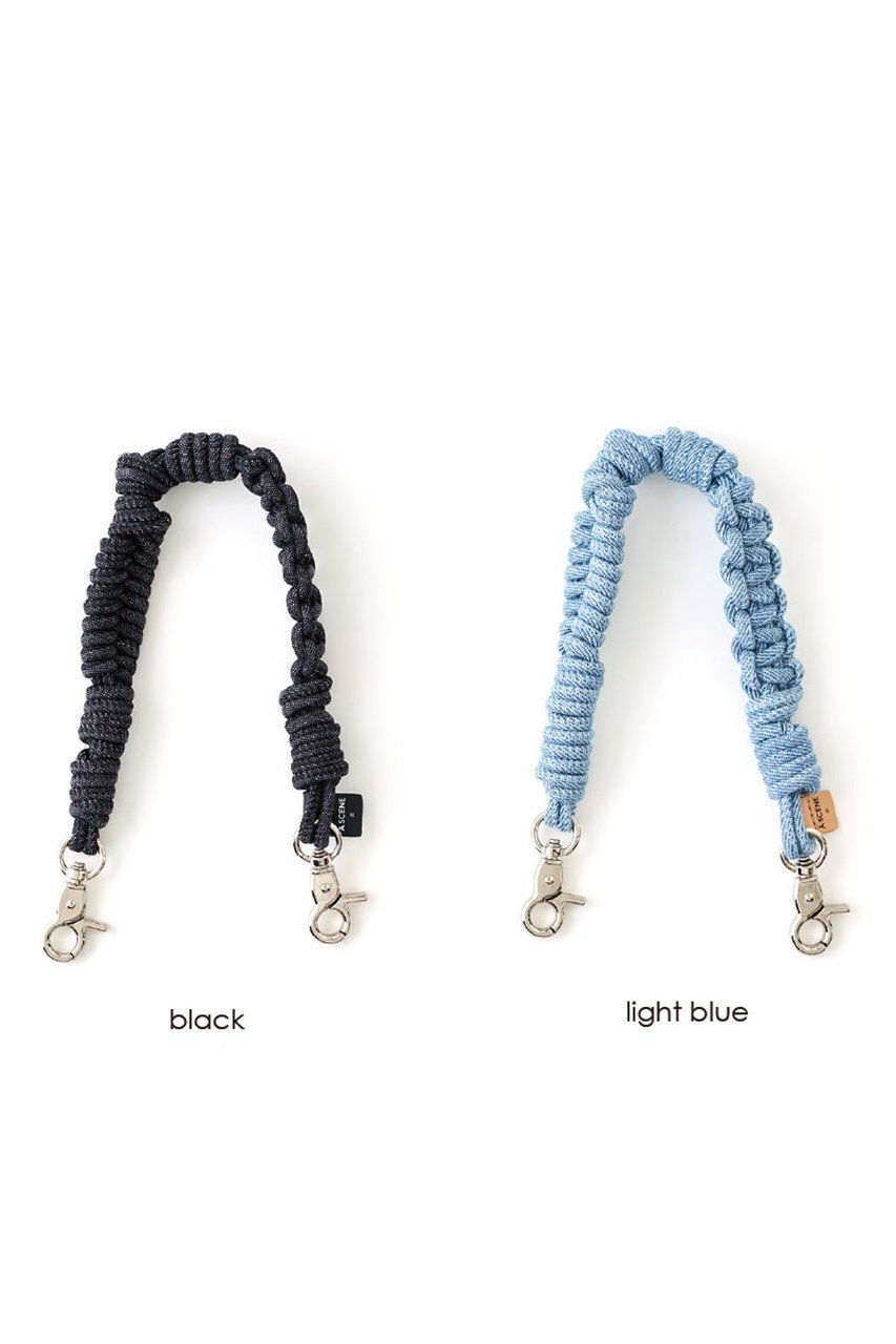 【エーシーン/A SCENE】のDesign paracord strap -denim- 人気、トレンドファッション・服の通販 founy(ファニー) 　ファッション　Fashion　レディースファッション　Fashion for Women　キーホルダー　Keychain, Key Holder　ショート　Short, Short Length　スマホケース　Smartphone Case　デニム　Denim, Jeans Material　ポーチ　Pouch, Small Case　ラップ　Wrap, Wrap Design　人気　Popular, Best Seller　other-7|ID: prp329100004936720 ipo3291000000037044499