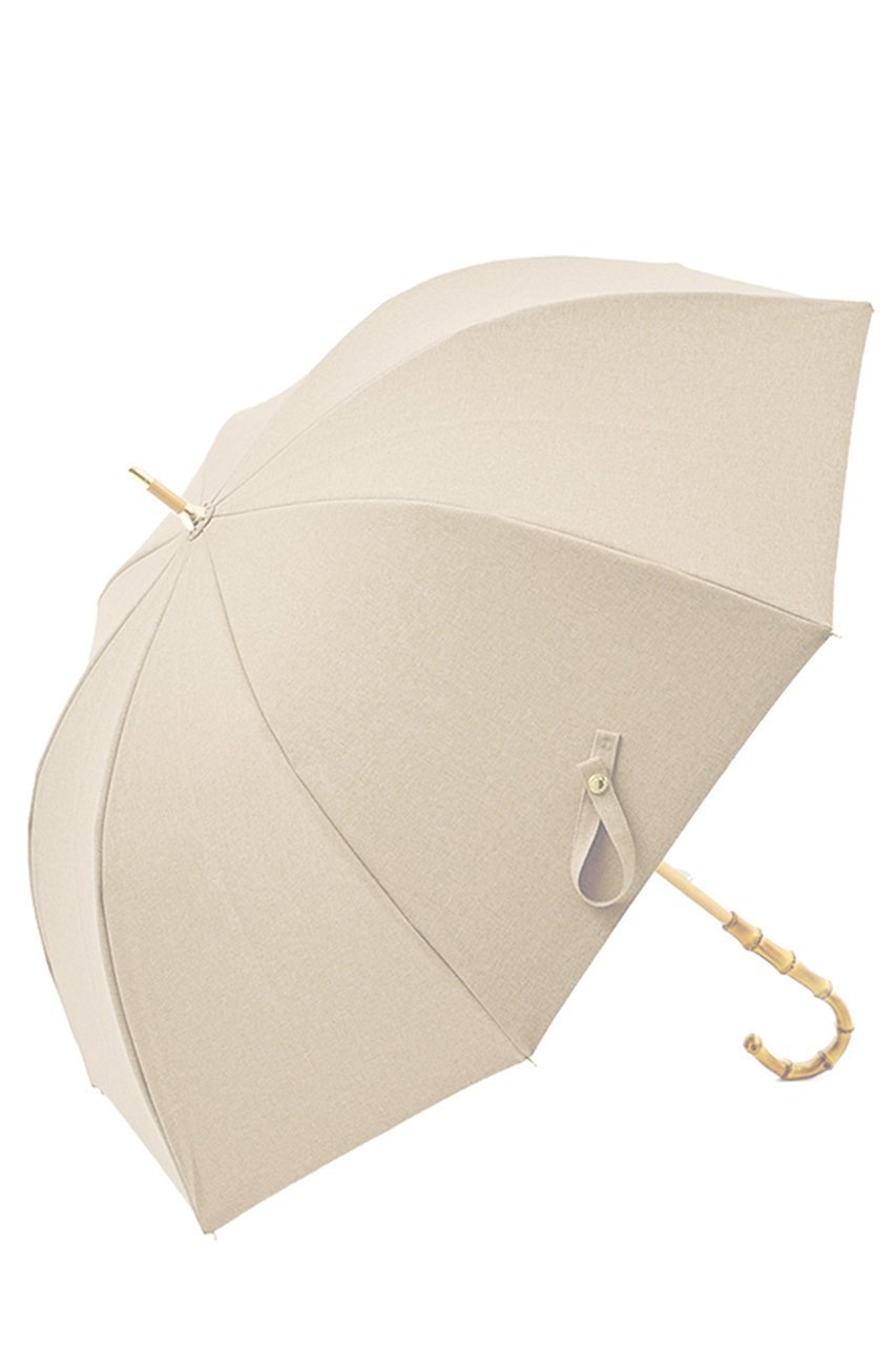 【その他のブランド/Other】の長傘 M/シャンブレー(55㎝) インテリア・キッズ・メンズ・レディースファッション・服の通販 founy(ファニー) 　ファッション　Fashion　レディースファッション　Fashion for Women　レイングッズ・傘・晴雨兼用傘　Umbrellas & Rain Gear　傘　Umbrella, Parasol　シャンブレー　Chambray, Denim-Like Fabric　チェック　Check, Plaid, Tartan　時計　Watch, Wristwatch　ハンカチ　Handkerchief, Hanky　フリル　Frill, Ruffle　日本製　Made In Japan　エレガント 上品　Elegant　シャンブレーベージュ(BE)|ID: prp329100004936727 ipo3291000000037044563