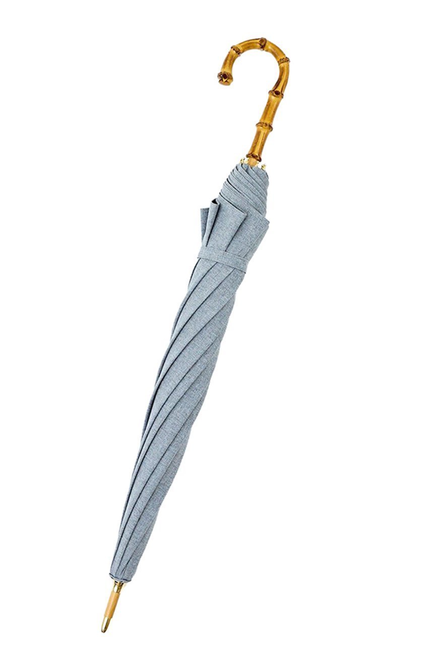 【その他のブランド/Other】の長傘 M/シャンブレー(55㎝) 人気、トレンドファッション・服の通販 founy(ファニー) 　ファッション　Fashion　レディースファッション　Fashion for Women　レイングッズ・傘・晴雨兼用傘　Umbrellas & Rain Gear　傘　Umbrella, Parasol　シャンブレー　Chambray, Denim-Like Fabric　チェック　Check, Plaid, Tartan　時計　Watch, Wristwatch　ハンカチ　Handkerchief, Hanky　フリル　Frill, Ruffle　日本製　Made In Japan　エレガント 上品　Elegant　other-2|ID: prp329100004936727 ipo3291000000037044566