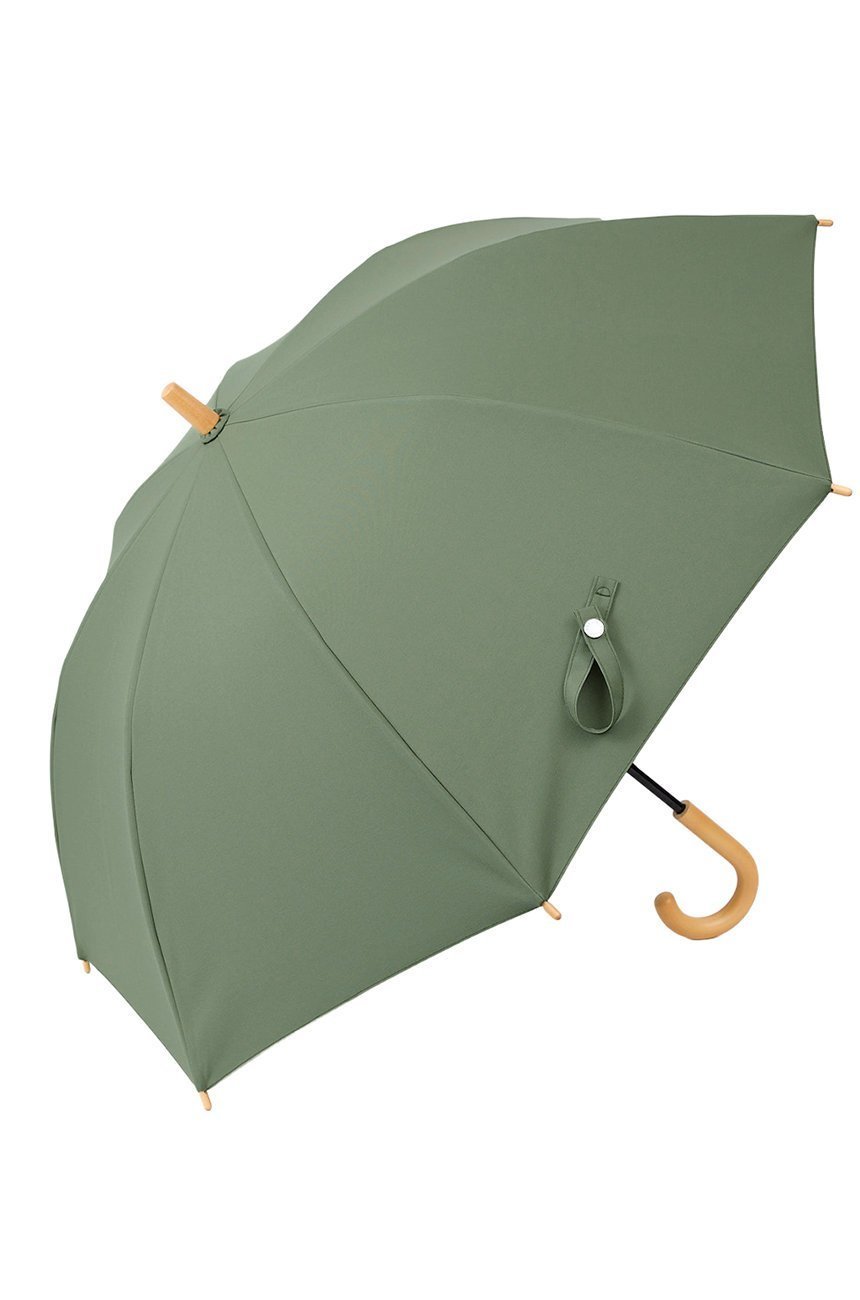【その他のブランド/Other】の子ども日傘/ワンカラー(50cm) インテリア・キッズ・メンズ・レディースファッション・服の通販 founy(ファニー) 　ファッション　Fashion　レディースファッション　Fashion for Women　レイングッズ・傘・晴雨兼用傘　Umbrellas & Rain Gear　傘　Umbrella, Parasol　チェック　Check, Plaid, Tartan　時計　Watch, Wristwatch　ハンカチ　Handkerchief, Hanky　フリル　Frill, Ruffle　日傘　Parasol, UV Umbrella　エレガント 上品　Elegant　オリーブ(OLV)|ID: prp329100004936728 ipo3291000000037044577