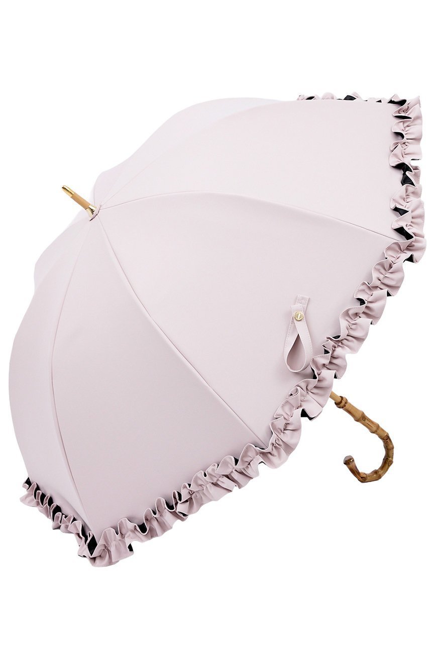 【その他のブランド/Other】の長傘 M/フリル(55cm) インテリア・キッズ・メンズ・レディースファッション・服の通販 founy(ファニー) 　ファッション　Fashion　レディースファッション　Fashion for Women　レイングッズ・傘・晴雨兼用傘　Umbrellas & Rain Gear　エレガント 上品　Elegant　傘　Umbrella, Parasol　チェック　Check, Plaid, Tartan　時計　Watch, Wristwatch　人気　Popular, Best Seller　ハンカチ　Handkerchief, Hanky　バランス　Balance, Style Balance　フリル　Frill, Ruffle　ピンク(PI)|ID: prp329100004936729 ipo3291000000037044603