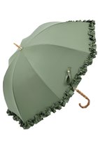 【その他のブランド/Other】の長傘 M/フリル(55cm) 人気、トレンドファッション・服の通販 founy(ファニー) ファッション Fashion レディースファッション Fashion for Women レイングッズ・傘・晴雨兼用傘 Umbrellas & Rain Gear エレガント 上品 Elegant 傘 Umbrella, Parasol チェック Check, Plaid, Tartan 時計 Watch, Wristwatch 人気 Popular, Best Seller ハンカチ Handkerchief, Hanky バランス Balance, Style Balance フリル Frill, Ruffle thumbnail オリーブ(OLV)|ID: prp329100004936729 ipo3291000000037044604