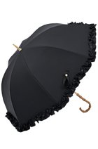 【その他のブランド/Other】の長傘 M/フリル(55cm) 人気、トレンドファッション・服の通販 founy(ファニー) ファッション Fashion レディースファッション Fashion for Women レイングッズ・傘・晴雨兼用傘 Umbrellas & Rain Gear エレガント 上品 Elegant 傘 Umbrella, Parasol チェック Check, Plaid, Tartan 時計 Watch, Wristwatch 人気 Popular, Best Seller ハンカチ Handkerchief, Hanky バランス Balance, Style Balance フリル Frill, Ruffle thumbnail ブラック(BK)|ID: prp329100004936729 ipo3291000000037044608