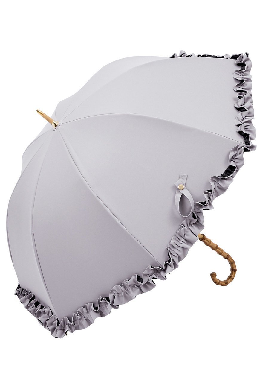 【その他のブランド/Other】の長傘 M/フリル(55cm) インテリア・キッズ・メンズ・レディースファッション・服の通販 founy(ファニー) 　ファッション　Fashion　レディースファッション　Fashion for Women　レイングッズ・傘・晴雨兼用傘　Umbrellas & Rain Gear　エレガント 上品　Elegant　傘　Umbrella, Parasol　チェック　Check, Plaid, Tartan　時計　Watch, Wristwatch　人気　Popular, Best Seller　ハンカチ　Handkerchief, Hanky　バランス　Balance, Style Balance　フリル　Frill, Ruffle　モーブグレー(MGY)|ID: prp329100004936729 ipo3291000000037044610
