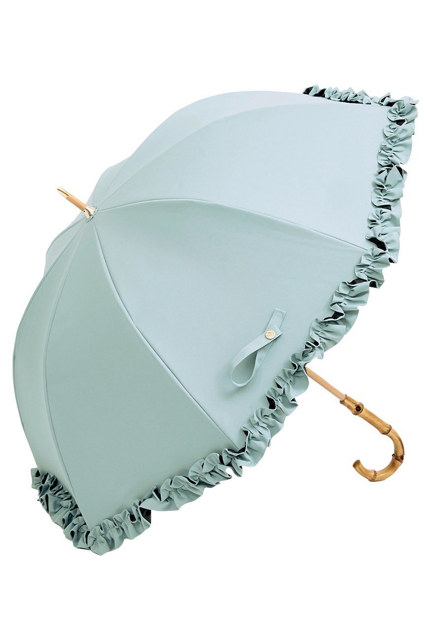 【その他のブランド/Other】の長傘 M/フリル(55cm) インテリア・キッズ・メンズ・レディースファッション・服の通販 founy(ファニー) 　ファッション　Fashion　レディースファッション　Fashion for Women　レイングッズ・傘・晴雨兼用傘　Umbrellas & Rain Gear　エレガント 上品　Elegant　傘　Umbrella, Parasol　チェック　Check, Plaid, Tartan　時計　Watch, Wristwatch　人気　Popular, Best Seller　ハンカチ　Handkerchief, Hanky　バランス　Balance, Style Balance　フリル　Frill, Ruffle　セージ(SG)|ID: prp329100004936729 ipo3291000000037044611