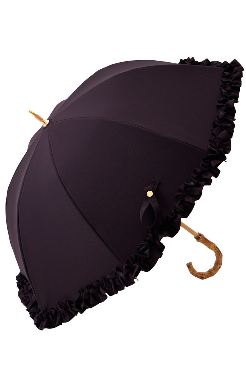【その他のブランド/Other】の長傘 M/フリル(55cm) インテリア・キッズ・メンズ・レディースファッション・服の通販 founy(ファニー) 　ファッション　Fashion　レディースファッション　Fashion for Women　レイングッズ・傘・晴雨兼用傘　Umbrellas & Rain Gear　エレガント 上品　Elegant　傘　Umbrella, Parasol　チェック　Check, Plaid, Tartan　時計　Watch, Wristwatch　人気　Popular, Best Seller　ハンカチ　Handkerchief, Hanky　バランス　Balance, Style Balance　フリル　Frill, Ruffle　ダークパープル(DPU)|ID: prp329100004936729 ipo3291000000037044612