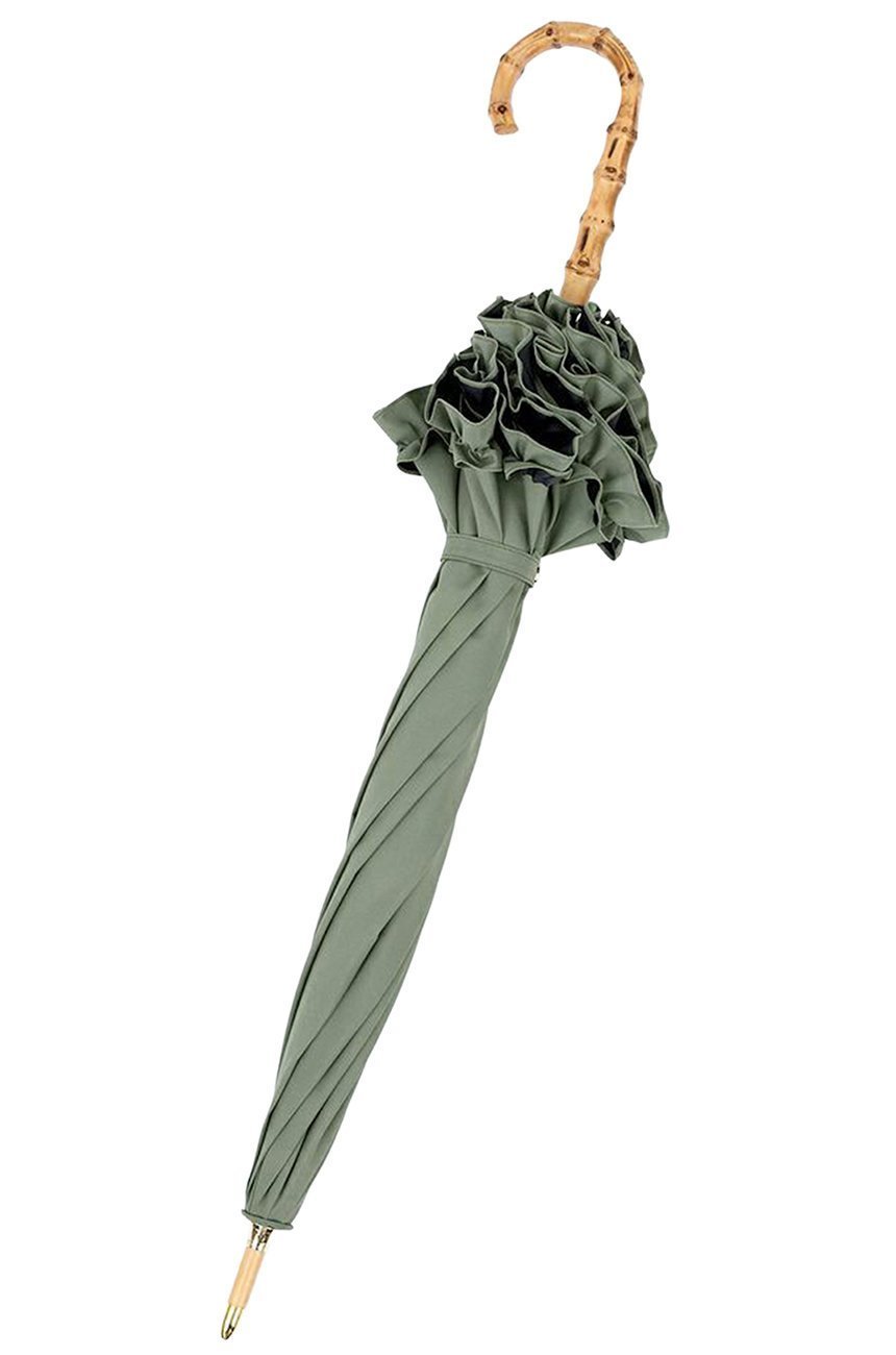 【その他のブランド/Other】の長傘 M/フリル(55cm) 人気、トレンドファッション・服の通販 founy(ファニー) 　ファッション　Fashion　レディースファッション　Fashion for Women　レイングッズ・傘・晴雨兼用傘　Umbrellas & Rain Gear　エレガント 上品　Elegant　傘　Umbrella, Parasol　チェック　Check, Plaid, Tartan　時計　Watch, Wristwatch　人気　Popular, Best Seller　ハンカチ　Handkerchief, Hanky　バランス　Balance, Style Balance　フリル　Frill, Ruffle　other-2|ID: prp329100004936729 ipo3291000000037044613