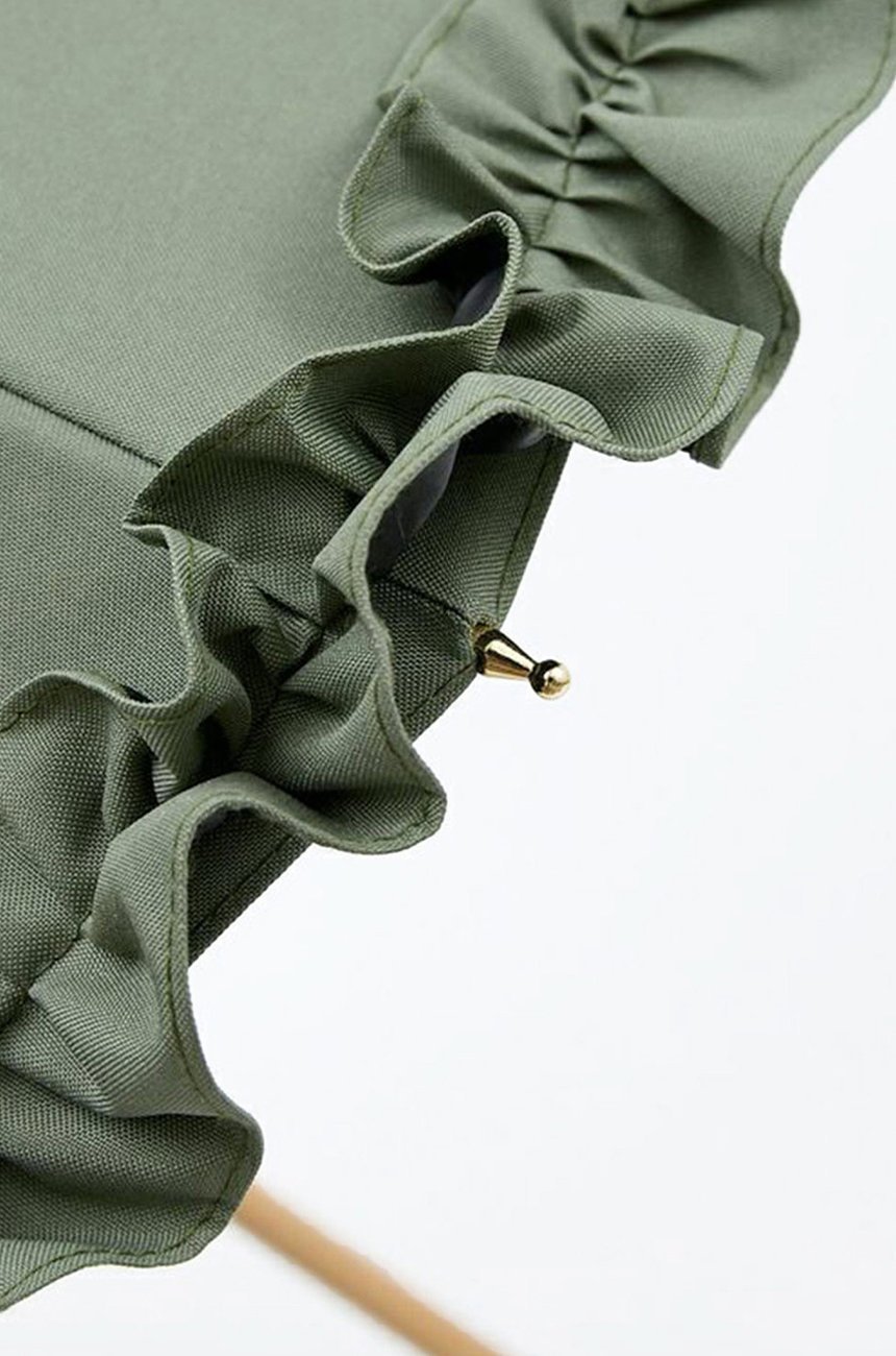 【その他のブランド/Other】の長傘 M/フリル(55cm) 人気、トレンドファッション・服の通販 founy(ファニー) 　ファッション　Fashion　レディースファッション　Fashion for Women　レイングッズ・傘・晴雨兼用傘　Umbrellas & Rain Gear　エレガント 上品　Elegant　傘　Umbrella, Parasol　チェック　Check, Plaid, Tartan　時計　Watch, Wristwatch　人気　Popular, Best Seller　ハンカチ　Handkerchief, Hanky　バランス　Balance, Style Balance　フリル　Frill, Ruffle　other-5|ID: prp329100004936729 ipo3291000000037044619