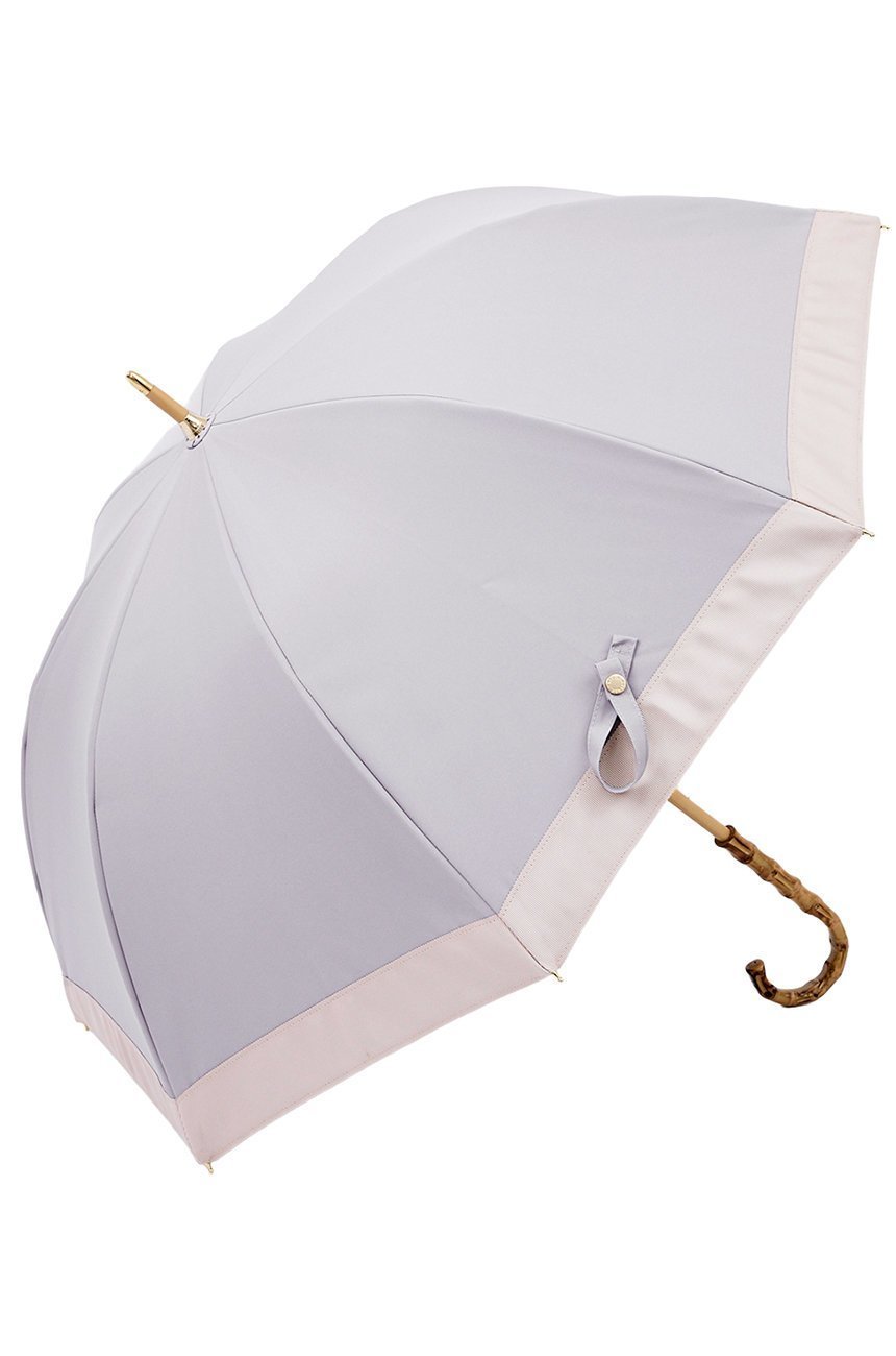 【その他のブランド/Other】の長傘 M/バイカラー(55cm) インテリア・キッズ・メンズ・レディースファッション・服の通販 founy(ファニー) 　ファッション　Fashion　レディースファッション　Fashion for Women　レイングッズ・傘・晴雨兼用傘　Umbrellas & Rain Gear　傘　Umbrella, Parasol　チェック　Check, Plaid, Tartan　時計　Watch, Wristwatch　人気　Popular, Best Seller　ハンカチ　Handkerchief, Hanky　フリル　Frill, Ruffle　再入荷　Restock / Back in Stock　おすすめ　Recommended / Our Picks　エレガント 上品　Elegant　モーブグレー・Pグレー(MGY/PGY)|ID: prp329100004936733 ipo3291000000037044632