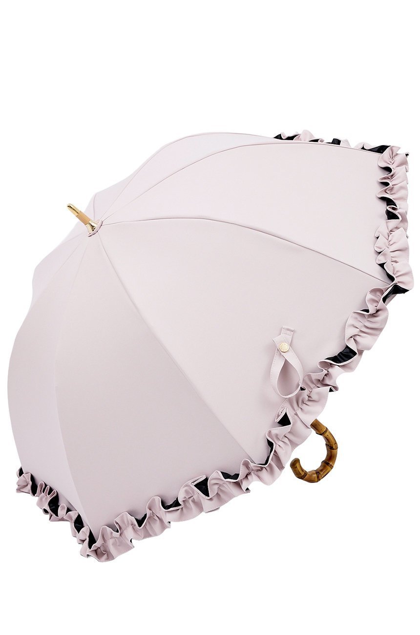 【その他のブランド/Other】の長傘 S/フリル(50cm) インテリア・キッズ・メンズ・レディースファッション・服の通販 founy(ファニー) 　ファッション　Fashion　レディースファッション　Fashion for Women　レイングッズ・傘・晴雨兼用傘　Umbrellas & Rain Gear　傘　Umbrella, Parasol　チェック　Check, Plaid, Tartan　時計　Watch, Wristwatch　人気　Popular, Best Seller　ハンカチ　Handkerchief, Hanky　バランス　Balance, Style Balance　フリル　Frill, Ruffle　エレガント 上品　Elegant　ピンク(PI)|ID: prp329100004936737 ipo3291000000037044668