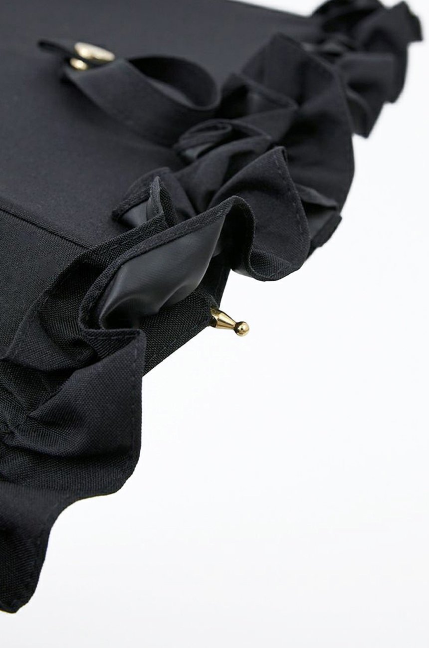 【その他のブランド/Other】の長傘 S/フリル(50cm) 人気、トレンドファッション・服の通販 founy(ファニー) 　ファッション　Fashion　レディースファッション　Fashion for Women　レイングッズ・傘・晴雨兼用傘　Umbrellas & Rain Gear　傘　Umbrella, Parasol　チェック　Check, Plaid, Tartan　時計　Watch, Wristwatch　人気　Popular, Best Seller　ハンカチ　Handkerchief, Hanky　バランス　Balance, Style Balance　フリル　Frill, Ruffle　エレガント 上品　Elegant　other-3|ID: prp329100004936737 ipo3291000000037044679