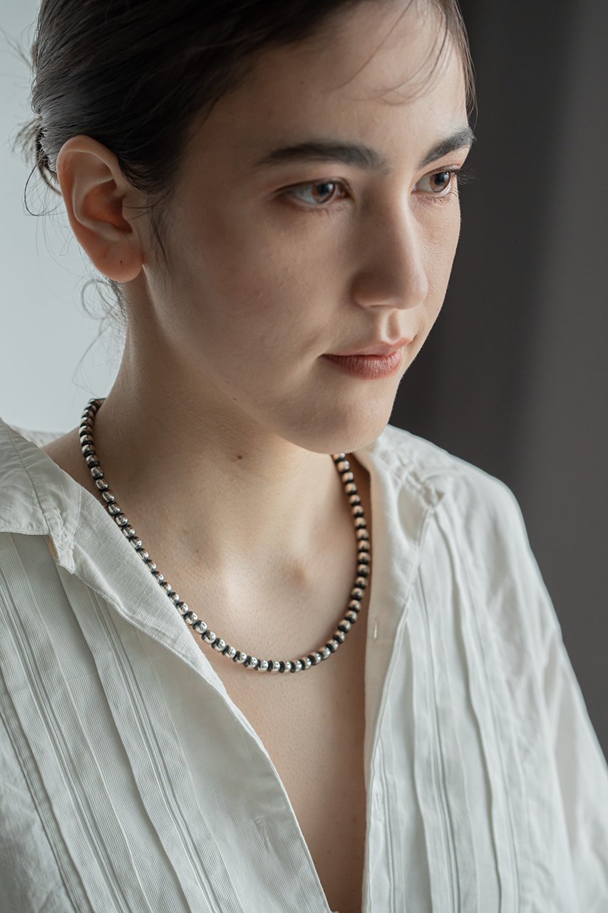 【エリッカ ニコラス ビゲイ/ERICKA NICOLAS BEGAY】の6mm ナバホパール ネックレス(45㎝) 人気、トレンドファッション・服の通販 founy(ファニー) 　ファッション　Fashion　レディースファッション　Fashion for Women　ジュエリー　Jewelry　ネックレス　Necklaces & Pendants　おすすめ　Recommended / Our Picks　シルバー　Silver, Metallic Silver　ジュエリー　Jewelry, Accessories　ネックレス　Necklace, Pendant Necklace　パール　Pearl, Pearl Accent　プレート　Plate, Dish　定番　Standard, Basic Item　other-2|ID: prp329100004936766 ipo3291000000037044867