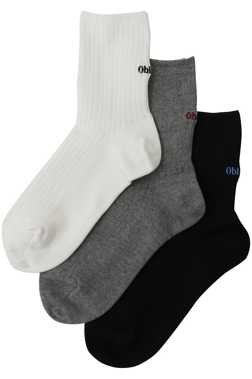 【オブラダ/Oblada】のパックショートソックス インテリア・キッズ・メンズ・レディースファッション・服の通販 founy(ファニー) 　ファッション　Fashion　レディースファッション　Fashion for Women　ソックス&靴下　Socks & Hosiery　レッグウェア・ストッキング　Legwear & Hosiery　サンダル　Sandals, Summer Shoes　シューズ　Shoes, Footwear　スニーカー　Sneakers, Trainers　ソックス　Socks, Hosiery　バランス　Balance, Style Balance　ベーシック　Basic, Essential　ボトム　Bottoms, Lower Wear　ホワイト×グレー×ブラック|ID: prp329100004936768 ipo3291000000037044877