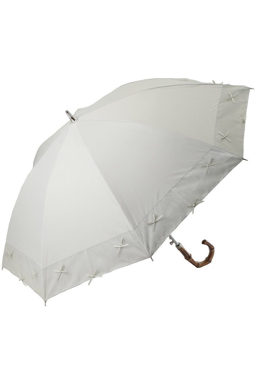 【ムーンバット/MOONBAT】の【Sun dress】【晴雨兼用】ワンタッチ長傘プチリボン インテリア・キッズ・メンズ・レディースファッション・服の通販 founy(ファニー) 　ファッション　Fashion　レディースファッション　Fashion for Women　ワンピース　Dresses　フォーマル・パーティードレス・結婚式用ドレス　Elegant & Casual Dresses　レイングッズ・傘・晴雨兼用傘　Umbrellas & Rain Gear　ハンカチ　Handkerchief, Hanky　バランス　Balance, Style Balance　フェミニン　Feminine, Girly　傘　Umbrella, Parasol　時計　Watch, Wristwatch　ベージュ|ID: prp329100004936776 ipo3291000000037044958