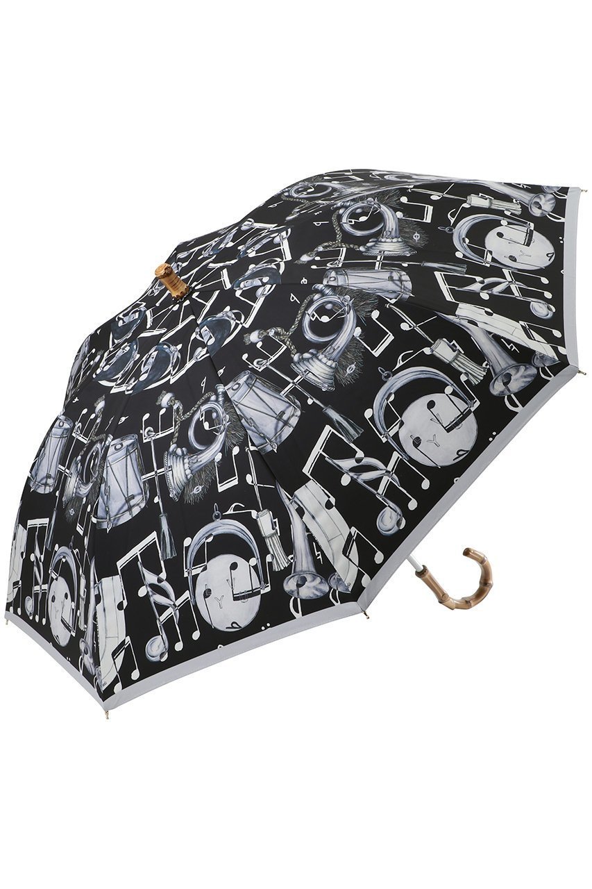 【スウォッシュロンドン/SWASH LONDON】の【晴雨兼用】長傘PAN MELODY Pt 人気、トレンドファッション・服の通販 founy(ファニー) 　ファッション　Fashion　レディースファッション　Fashion for Women　パンツ　Pants & Trousers　レイングッズ・傘・晴雨兼用傘　Umbrellas & Rain Gear　アクセサリー　Fashion Accessories　ウッド　Wooden Design　ハンカチ　Handkerchief, Hanky　プリント　Print, Printed Pattern　モチーフ　Motif, Design Theme　モノトーン　Monotone, Black and White　エレガント 上品　Elegant　傘　Umbrella, Parasol　夏　Summer　時計　Watch, Wristwatch　 other-1|ID: prp329100004936944 ipo3291000000037046133