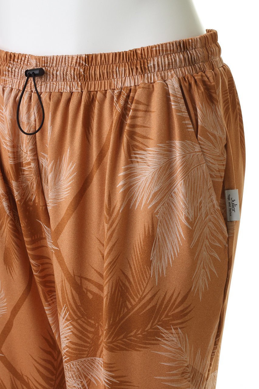 【ジュリエ/Julier】のpalmtreeプリントギャザーパンツ 人気、トレンドファッション・服の通販 founy(ファニー) 　ファッション　Fashion　レディースファッション　Fashion for Women　パンツ　Pants & Trousers　スポーツウェア　Functional & Stylish Sportswear　スポーツ パンツ　Workout Pants / Training Shorts / Joggers　おすすめ　Recommended / Our Picks　ストレッチ　Stretch, Stretchy Fabric　スポーツ　Sports, Activewear　セットアップ　Set-Up, Coordinated Outfit　ビーチ　Beach, Seaside　プリント　Print, Printed Pattern　リゾート　Resort, Vacation Style　夏　Summer　新作・新入荷　New Arrivals / New In　other-5|ID: prp329100004936971 ipo3291000000037046290